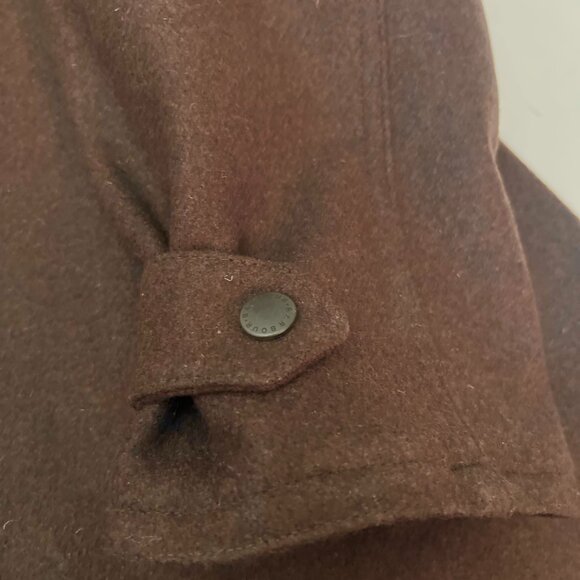 Barbour Newmarket Coat Women's Wool Brown Waterproof Breathable US 12 NWT $500 - Picture 16 of 16